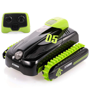  ماشین کنترلی تانک دوزیست آب و خاک سبز Amphibious Car Waterproof Remote Control 1:16 -اسباب بازی